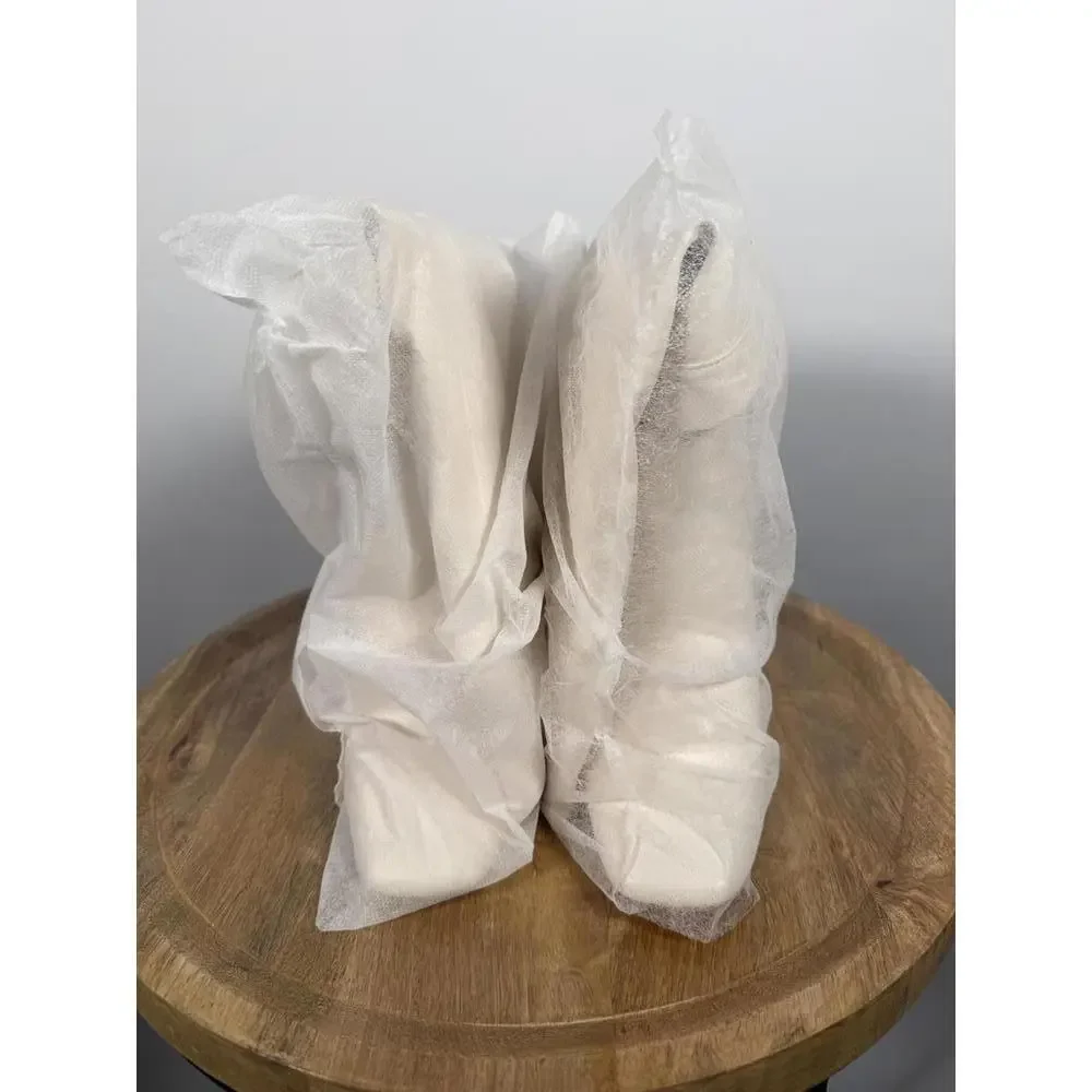 Lulus Lorlia Almond Square Toe Knee High Boots - 7 NWOB